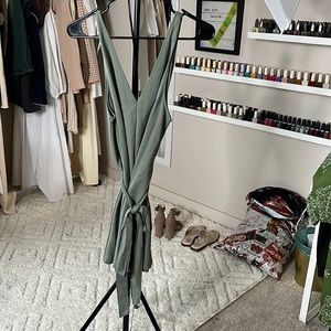 Sage cotton play suit